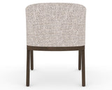 Canadel Modern Angle Dining Chair in Hazelnut Washed, FP Crypton®, back view