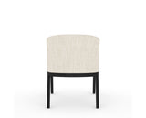 Canadel Modern Angle Dining Chair in Dark Smoke, FT InsideOut®, back view