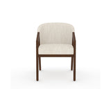 Canadel Modern Angle Dining Chair in Cognac Washed, FT InsideOut®, front view