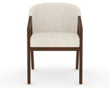 Canadel Modern Angle Dining Chair in Cognac Washed, FT InsideOut®, front view