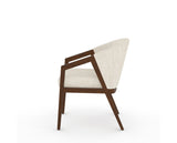 Canadel Modern Angle Dining Chair in Cognac Washed, FT InsideOut®, side view