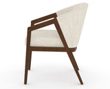 Canadel Modern Angle Dining Chair in Cognac Washed, FT InsideOut®, side view