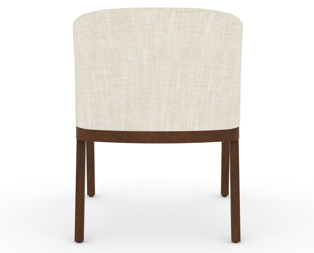 Canadel Modern Angle Dining Chair in Cognac Washed, FT InsideOut®, back view