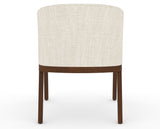Canadel Modern Angle Dining Chair in Cognac Washed, FT InsideOut®, back view