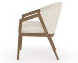 Canadel Modern Angle Dining Chair in Pecan Washed, FT InsideOut®, side view