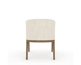 Canadel Modern Angle Dining Chair in Pecan Washed, FT InsideOut®, back view