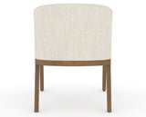 Canadel Modern Angle Dining Chair in Pecan Washed, FT InsideOut®, back view