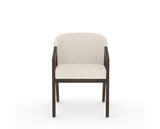 Canadel Modern Angle Dining Chair in Hazelnut Washed, FT InsideOut®, front view