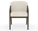 Canadel Modern Angle Dining Chair in Hazelnut Washed, FT InsideOut®, front view