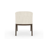 Canadel Modern Angle Dining Chair in Hazelnut Washed, FT InsideOut®, back view