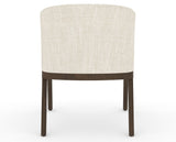 Canadel Modern Angle Dining Chair in Hazelnut Washed, FT InsideOut®, back view