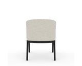 Canadel Modern Angle Dining Chair in Dark Smoke, TB Fabric, back view