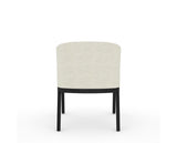 Canadel Modern Angle Dining Chair in Dark Smoke, TW Fabric, back view