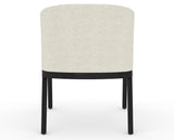 Canadel Modern Angle Dining Chair in Dark Smoke, TW Fabric, back view