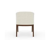 Canadel Modern Angle Dining Chair in Cognac Washed, TW Fabric, back view
