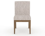 Canadel Modern Box Back Dining Chair in Pecan Washed, FP Crypton®, front view