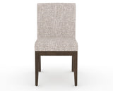 Canadel Modern Box Back Dining Chair in Hazelnut Washed, FP Crypton®, front view