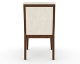 Canadel Modern Box Back Dining Chair in Cognac Washed, FT InsideOut®, back view
