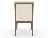 Canadel Modern Box Back Dining Chair in Pecan Washed, FT InsideOut®, back view