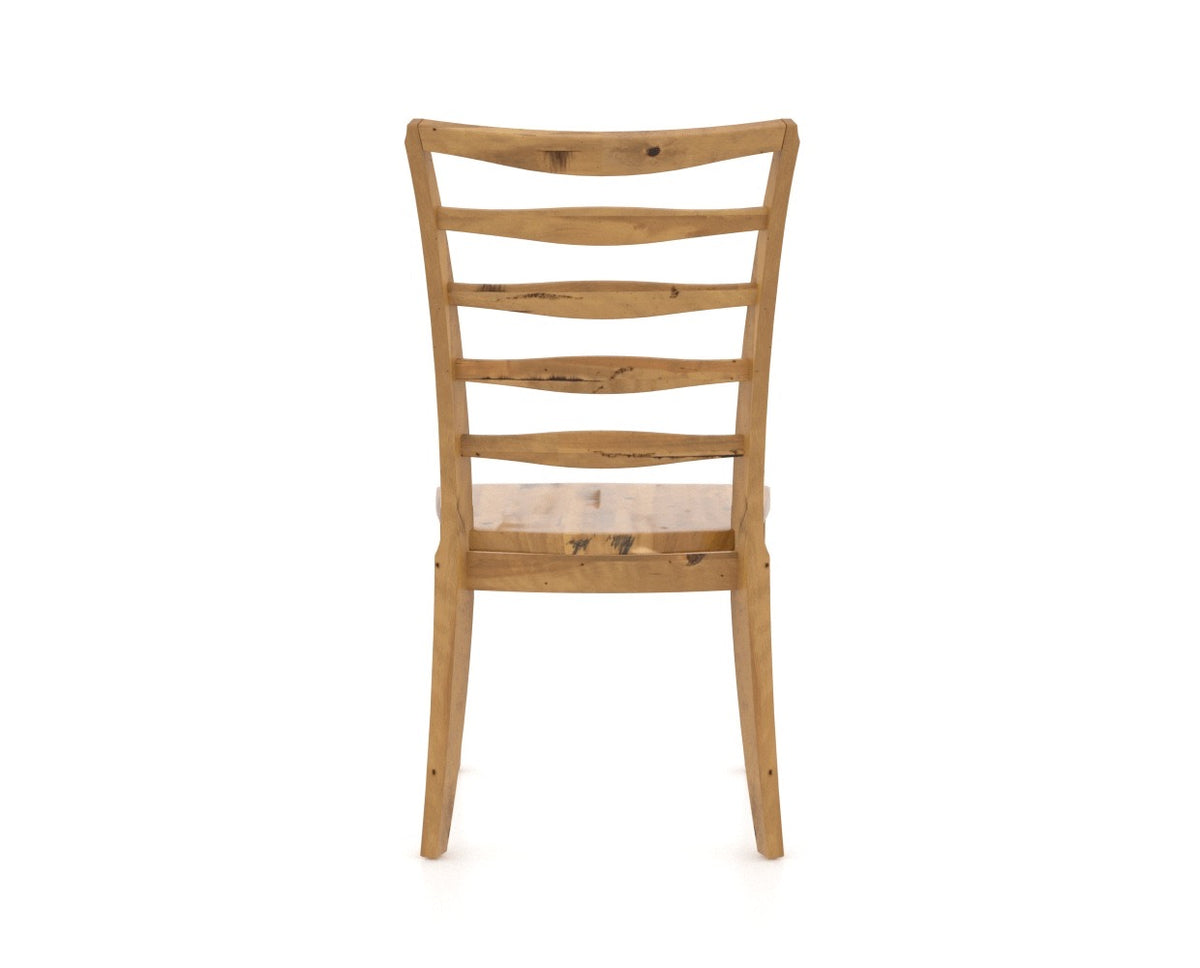 Canadel Champlain Ladder Dining Chair in Honey Washed, back view