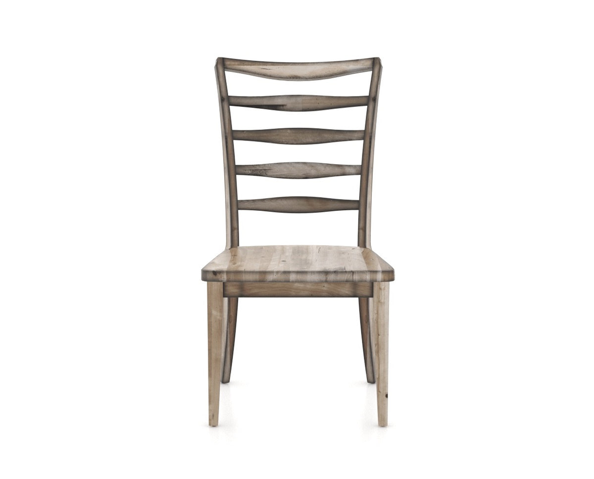 Canadel Champlain Ladder Dining Chair in Heritage Nature, front view