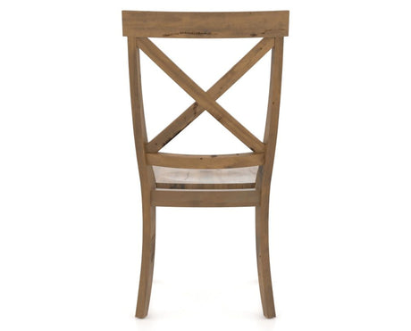 Canadel Champlain Dining Chair 5186 in Oak Washed, back view