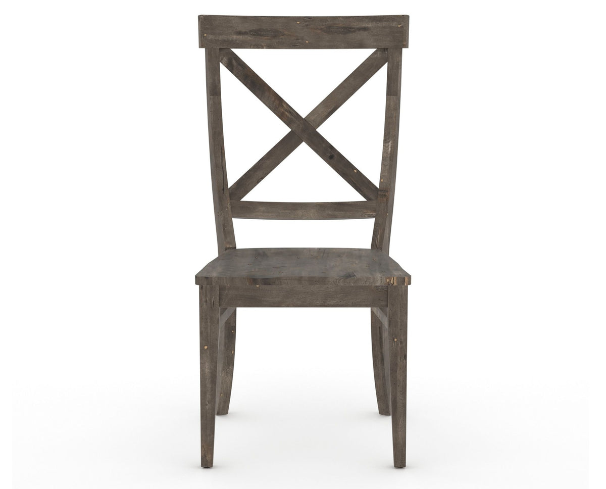 Canadel Champlain Dining Chair 5186 in Wood Seat and 08 Shadow, front view