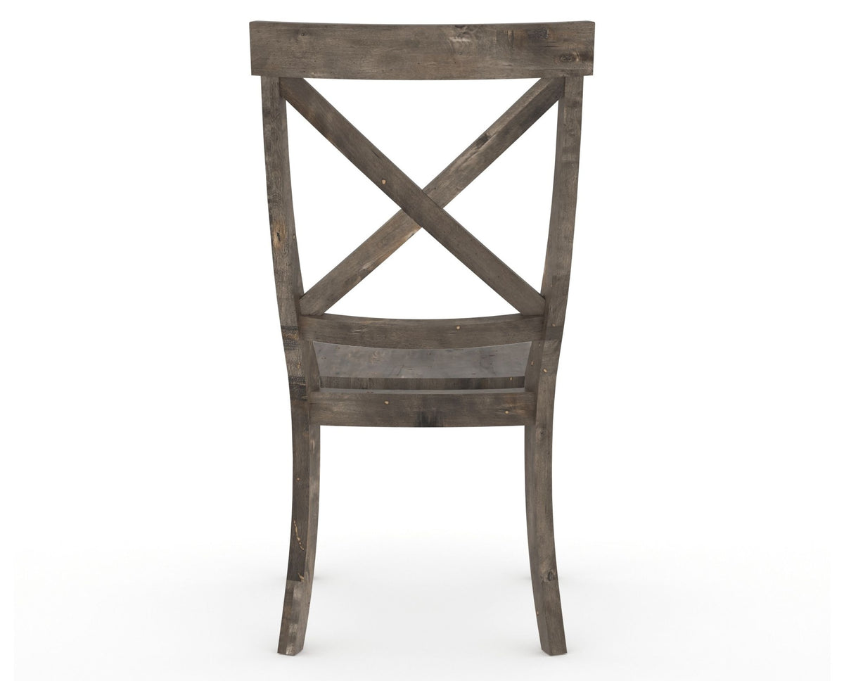 Canadel Champlain Dining Chair 5186 in Wood Seat and 08 Shadow, back view
