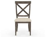 Canadel Champlain Dining Chair 5186 in 6K Sunbrella® and 08 Shadow, front view