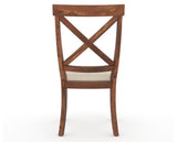 Canadel Champlain Dining Chair 5186 in 6K Sunbrella® and 33 Spice Washed, back view