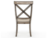 Canadel Champlain Dining Chair 5186 in 6K Sunbrella® and 72 Heritage Nature, back view