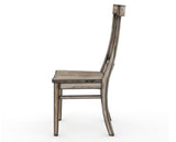 Canadel Champlain Dining Chair 5186 in Wood Seat and 72 Heritage Nature, side view