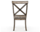 Canadel Champlain Dining Chair 5186 in Wood Seat and 72 Heritage Nature, back view