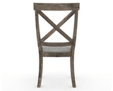 Canadel Champlain Dining Chair 5186 in 7C Fabric and 08 Shadow, back view