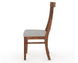 Canadel Champlain Dining Chair 5186 in 7C Fabric and 33 Spice Washed, side view