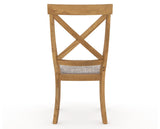 Canadel Champlain Dining Chair 5186 in FP Crypton® and 01 Honey Washed, back view