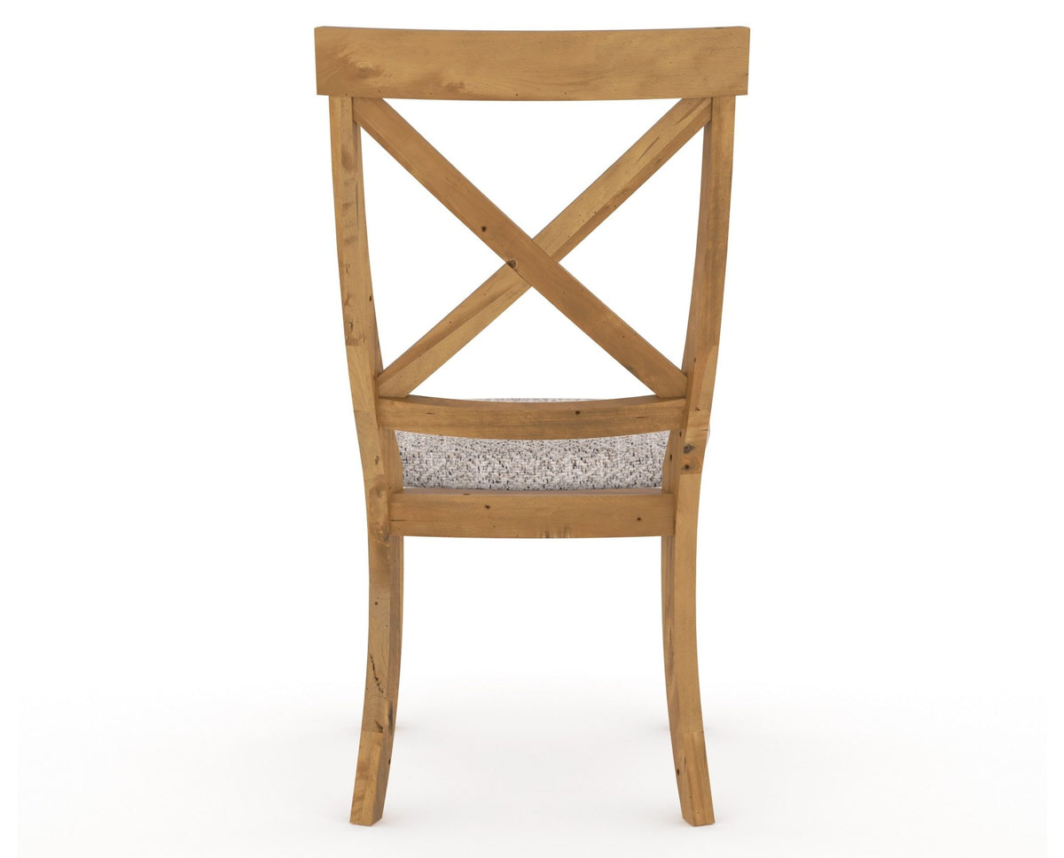 Canadel Champlain Dining Chair 5186 in FP Crypton® and 01 Honey Washed, back view
