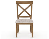 Canadel Champlain Dining Chair 5186 in FP Crypton® and 03 Oak Washed, front view