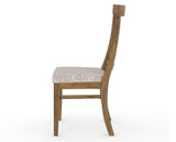 Canadel Champlain Dining Chair 5186 in FP Crypton® and 03 Oak Washed, side view