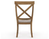 Canadel Champlain Dining Chair 5186 in FP Crypton® and 03 Oak Washed, back view