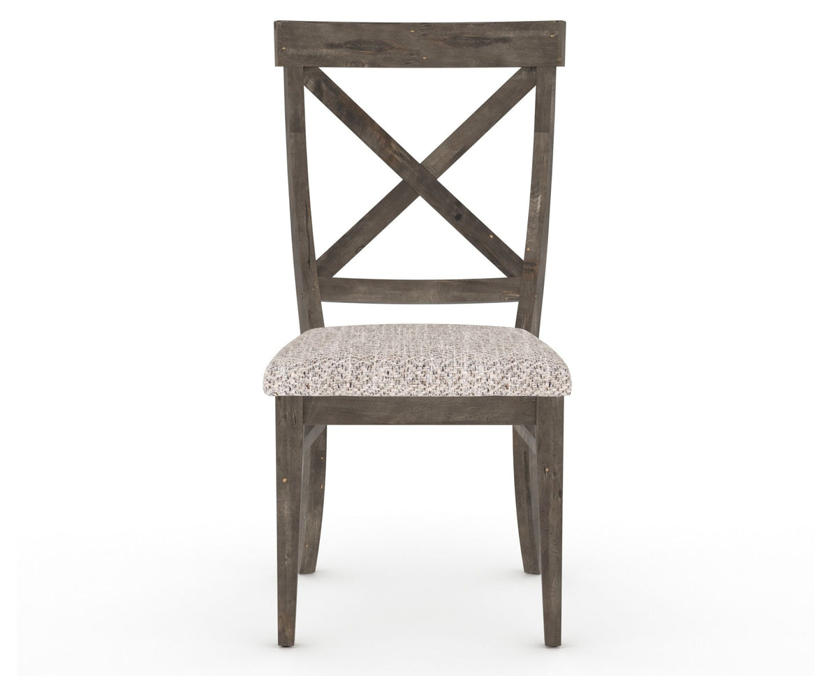 Canadel Champlain Dining Chair 5186 in FP Crypton® and 08 Shadow, front view