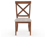 Canadel Champlain Dining Chair 5186 in FP Crypton® and 33 Spice Washed, front view