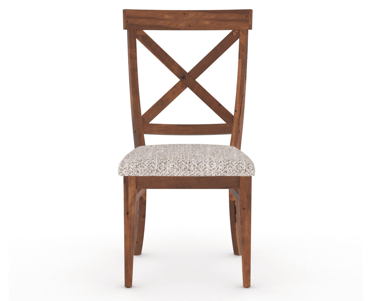 Canadel Champlain Dining Chair 5186 in FP Crypton® and 33 Spice Washed, front view