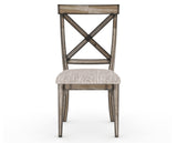 Canadel Champlain Dining Chair 5186 in FP Crypton® and 72 Heritage Nature, front view