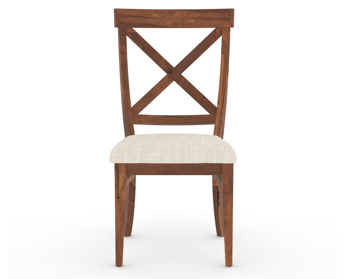 Canadel Champlain Dining Chair 5186 in FT InsideOut® and 33 Spice Washed, front view