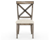 Canadel Champlain Dining Chair 5186 in FT InsideOut® and 72 Heritage Nature, front view