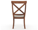Canadel Champlain Dining Chair 5186 in TB Fabric and 33 Spice Washed, back view