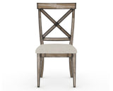 Canadel Champlain Dining Chair 5186 in TB Fabric and 72 Heritage Nature, front view