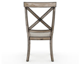 Canadel Champlain Dining Chair 5186 in TB Fabric and 72 Heritage Nature, back view