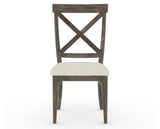 Canadel Champlain Dining Chair 5186 in TW Fabric and 08 Shadow, front view